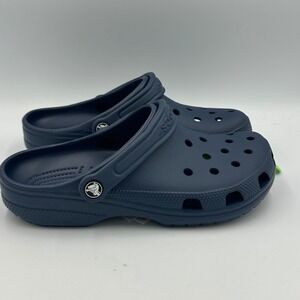Crocs Classic Clog Dark Blue Navy Unisex Slip On Shoes Size M 7 / W 9 Comfort